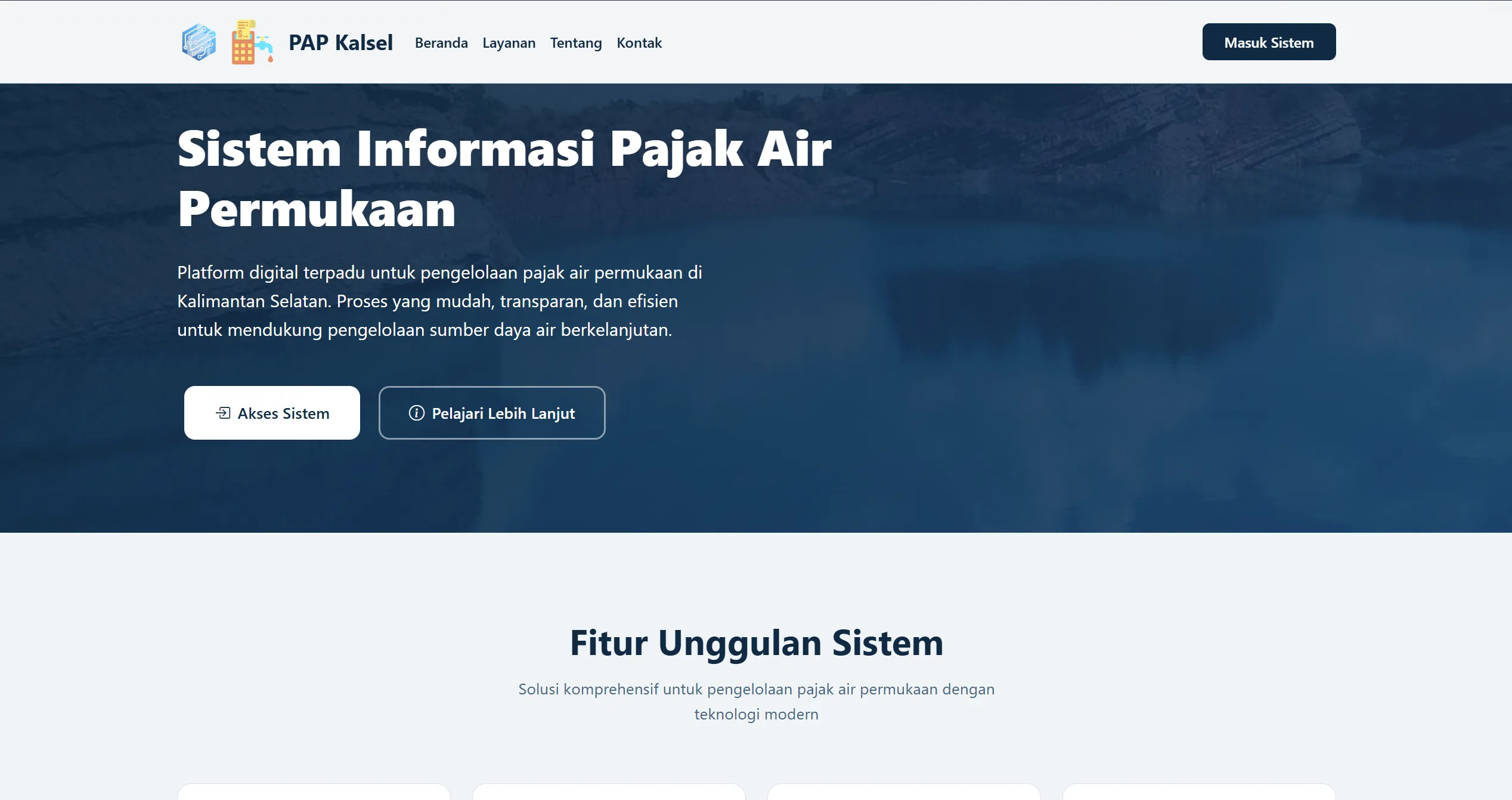 Pajak Air Permukaan Kalsel